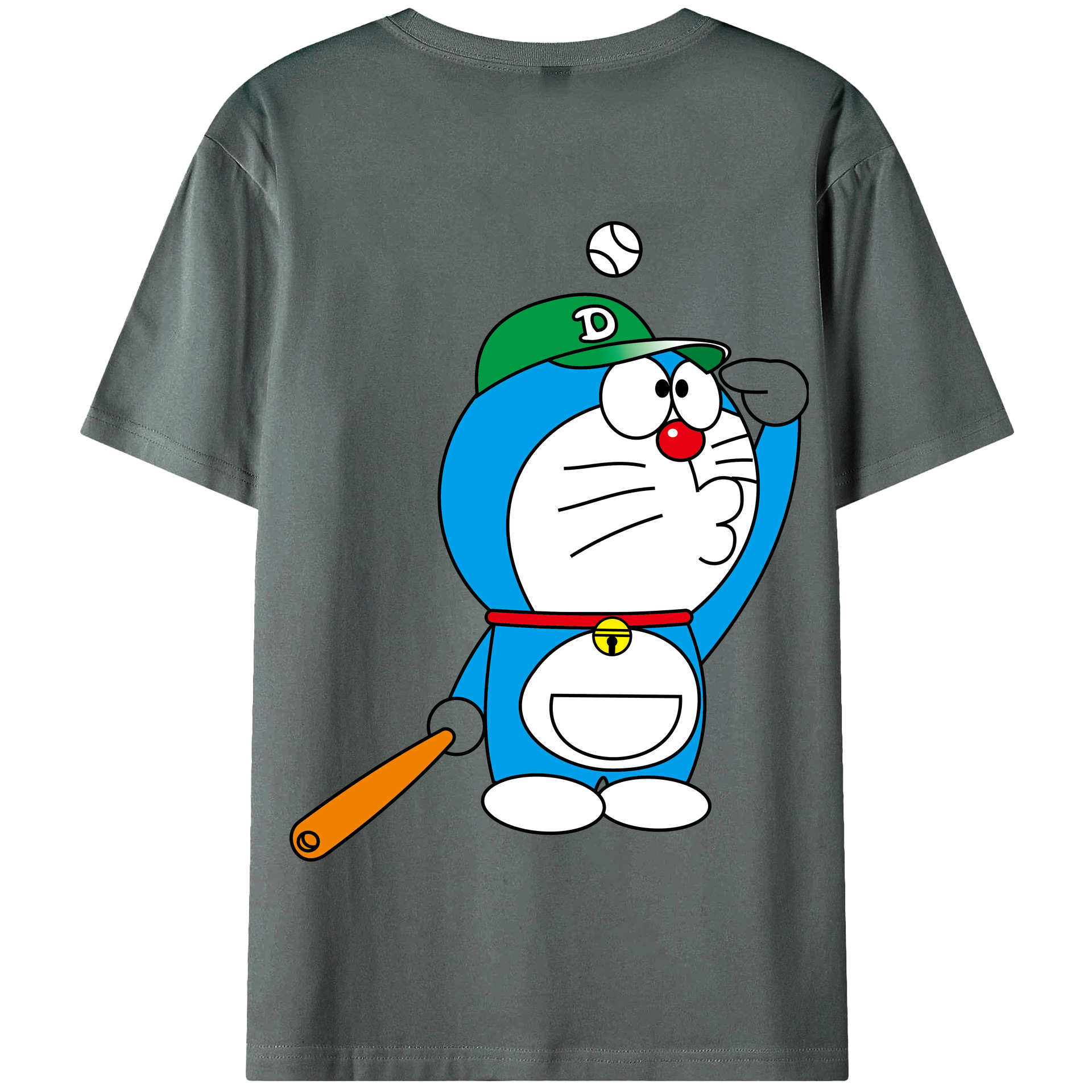 （画像用） ドラえもん Doraemon 綿100％半袖Tシャツ（背面プリント）